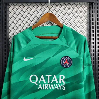 23-24 PSG Groen Keepersshirt met lange mouwen