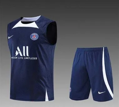 22-23 PSG vest training suit kit dark blue