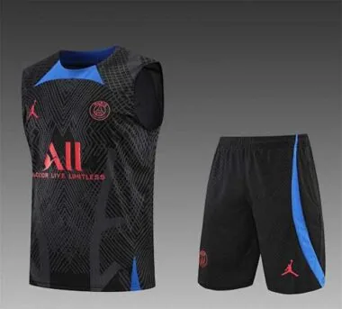 22-23 PSG vest training suit kit Black