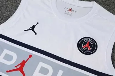 22-23 PSG vest training kit kit white grey stripe