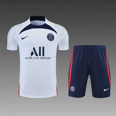 22-23 PSG Training Suit Short Sleeve Kit White1684405252000