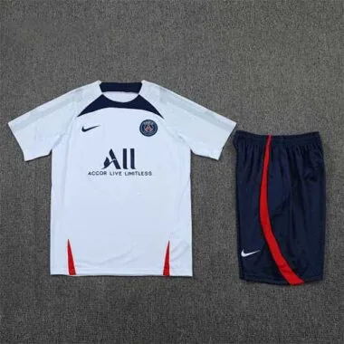 22-23 PSG Training Suit Short Sleeve Kit White1684405252000