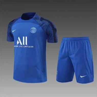 22-23 PSG training suit short sleeve kit blue