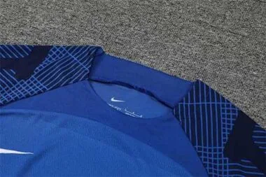 Conjunto de treino do PSG 22-23, manga curta, azul