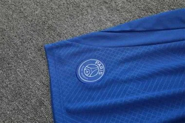 Conjunto de treino do PSG 22-23, manga curta, azul
