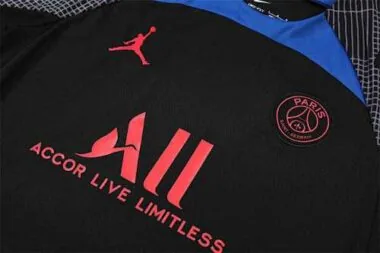 22-23 PSG training suit short sleeve kit Black Blue