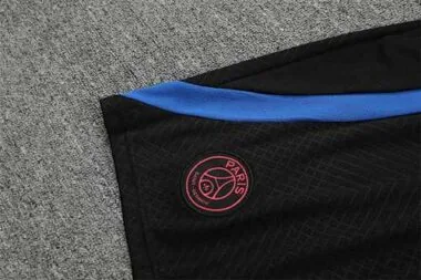 22-23 PSG training suit short sleeve kit Black Blue