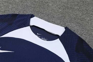 Equipamento de treino de manga curta do PSG 22-23, azul