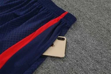 Equipamento de treino de manga curta do PSG 22-23, azul