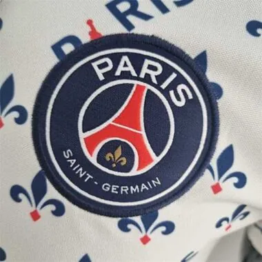 PSG-Polo von Jordan, Co-Branding, weiß