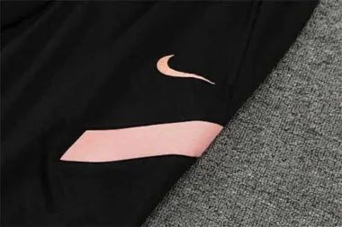 Polo PSG black pink-sleeves