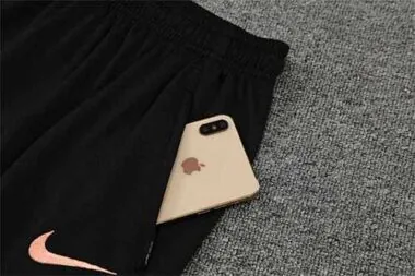 Polo PSG black pink-sleeves