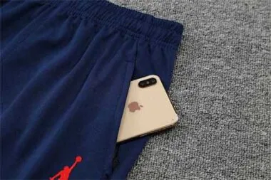 Polo Jordan PSG white sapphire blue print