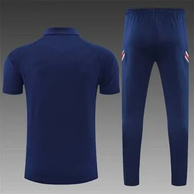 Polo Jordan PSG con stampa sul petto blu zaffiro