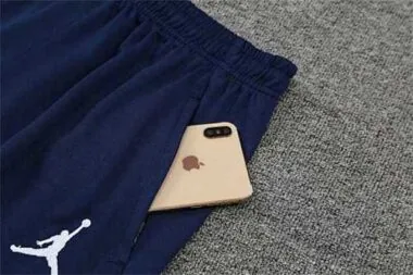 Polo Jordan PSG con stampa sul petto blu zaffiro