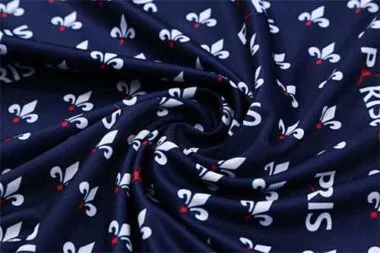 Polo Jordan PSG met saffierblauw-witte print