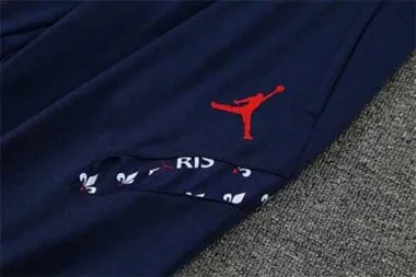Polo Jordan PSG met saffierblauw-witte print