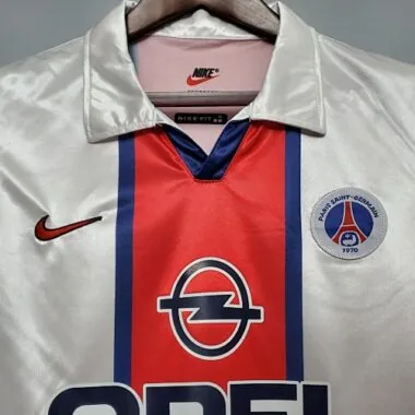 98-99 PSG, camisola branca de visitante