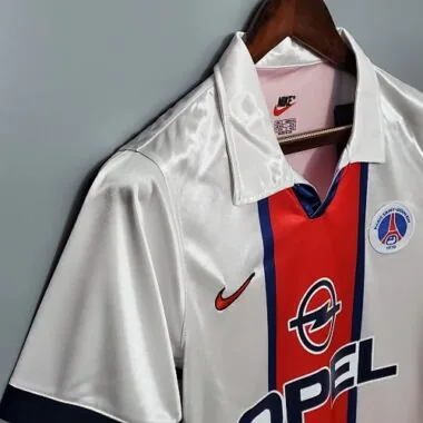 98-99 PSG, camisola branca de visitante