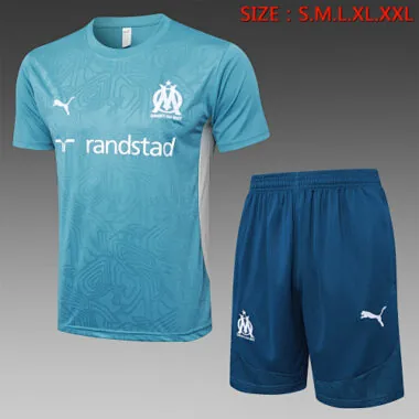 24-25 Marseille Blue Training Kit Soccer AAAAJersey Yupoo