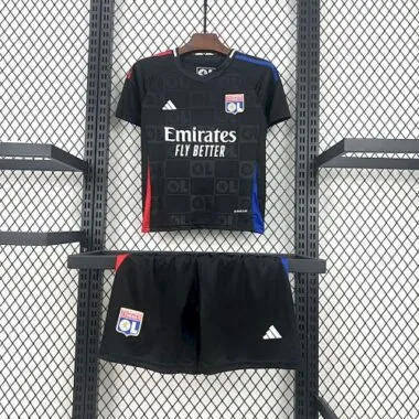 24-25 Lyon Away Kids Kit Soccer AAAAJersey Yupoo