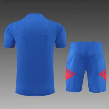 22-23 Completo da allenamento del Lione, maniche corte, blu