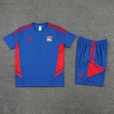 22-23 Completo da allenamento del Lione, maniche corte, blu