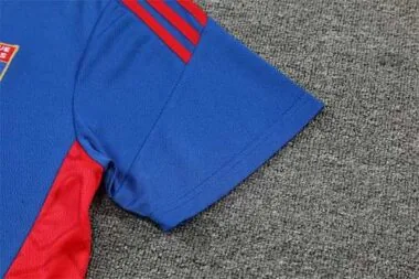 22-23 Completo da allenamento del Lione, maniche corte, blu