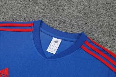 22-23 Completo da allenamento del Lione, maniche corte, blu