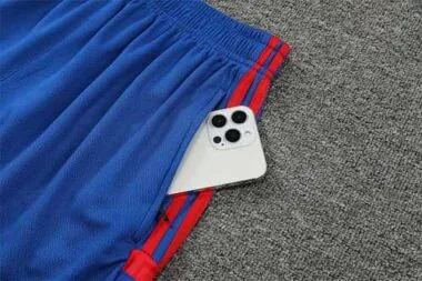 22-23 Completo da allenamento del Lione, maniche corte, blu