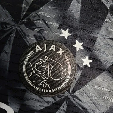 Camisa de futebol do Ajax, versão jogador, preta, tamanhos S-XXL, 23-24