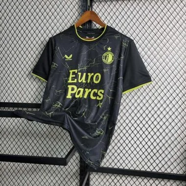 23-24 Feyenoord Black S-XXL Cheap Soccer Jerseys
