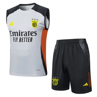 25-26 Benfica Grey Training Kits Football Vest Suits