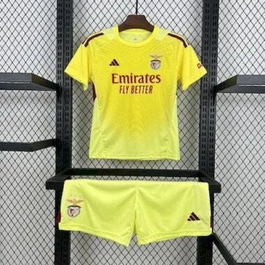 25-26 Benfica Yellow Goalkeeper Kid Kits Youth Apparels Joy AAAAJersey Supply Yupoo