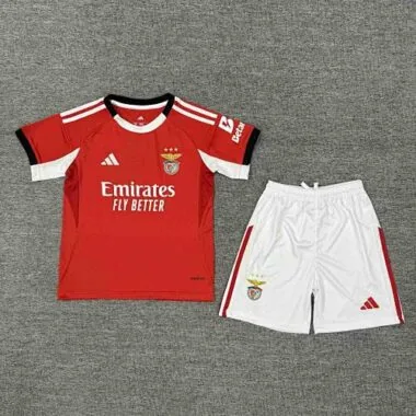 25-26 Benfica Home Kid Kits Soccer AAAAJersey Yupoo