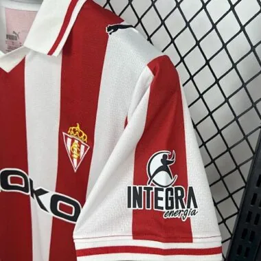 25-26 Sporting de Gijón thuis Tenue voetbalshirt