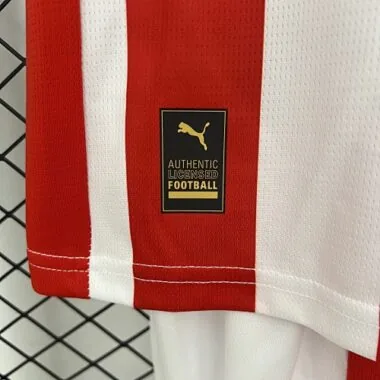25-26 Sporting Gijón thuis-kindertenue voetbalshirt