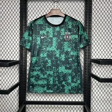 24-25 Sporting Lisbon Pre-Match Shirt Soccer Uniforms Soccer AAAAJersey Yupoo