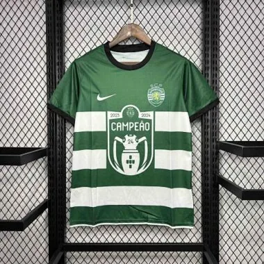 23-24 Sporting Lisbon Champion Kit Special Edition Soccer Uniform AAAAJersey Wholesale Yupoo