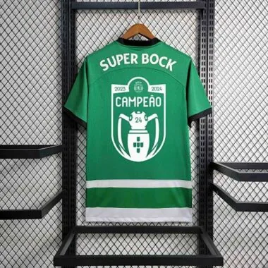 23-24 Sporting Lisbon Home Kit with Champion Customization Football AAAAJersey Supplier