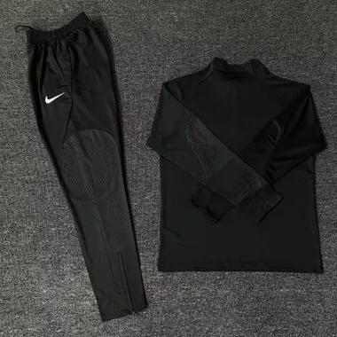23-24 Sporting Lisbon Long Sleeve Kits Black Training Suits Football Jerseys