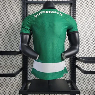 23-24 Maglie da calcio della Sporting Lisbona, versione da giocatore, divisa da casa