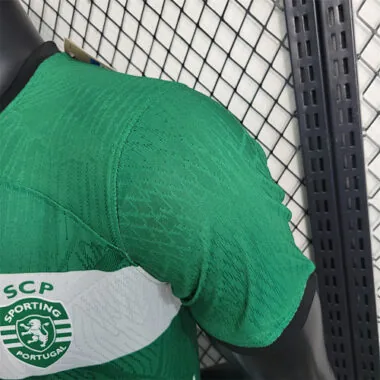 23-24 Maglie da calcio della Sporting Lisbona, versione da giocatore, divisa da casa