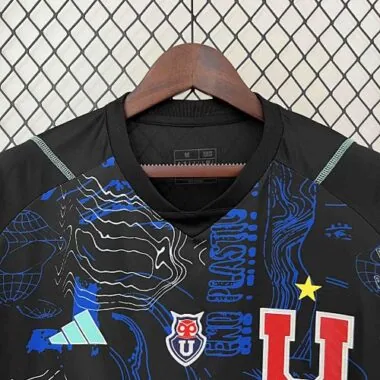 24-25 University of Chile Goalkeeper Black Kit Football Uniform