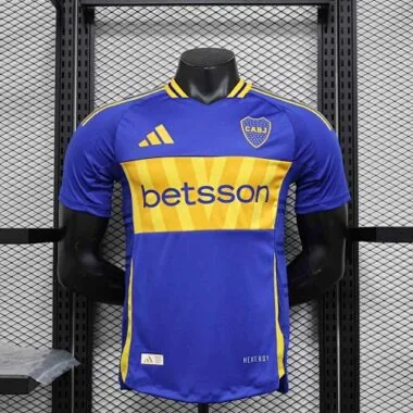 Camisa do Boca de 2024-2025, versão de jogador, equipamento principal, desportiva