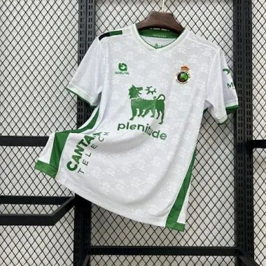 25-26 Racing de Santander Home Kit Soccer T-Shirt AAAAJersey Supply Yupoo