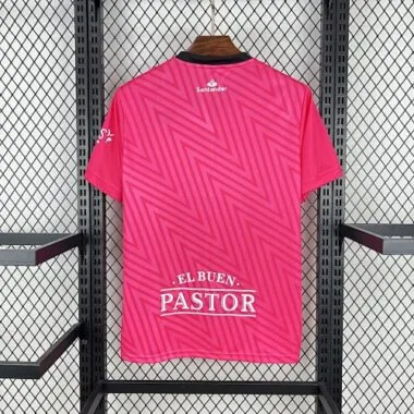 24-25 Camiseta de fútbol rosa de portero del Racing de Santander