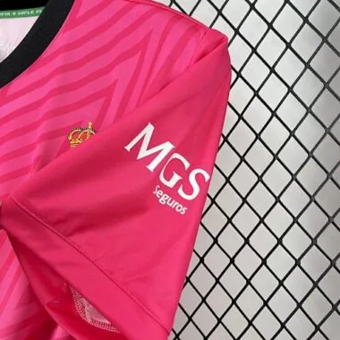 24-25 Camiseta de fútbol rosa de portero del Racing de Santander