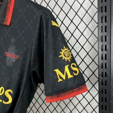 25-26 AC Milan Black Kit Special Edition Soccer