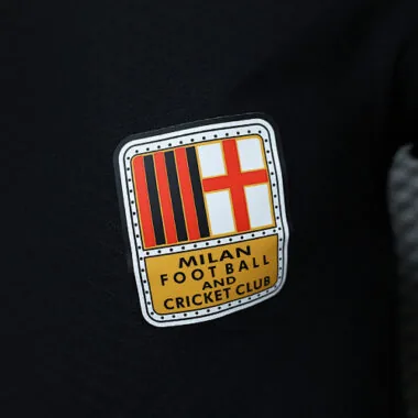 24-25 AC Milan Zwart Voetbalshirt met lange mouwen, 125-jarig jubileumeditie, spelersversie